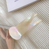 Geometrical Marbling Hair Clip Claw Acetic Acid Shark Clip Hair Accessories