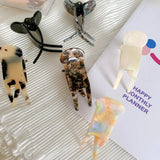 Geometrical Marbling Hair Clip Claw Acetic Acid Shark Clip Hair Accessories