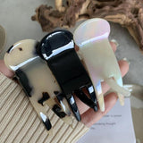 Geometrical Marbling Hair Clip Claw Acetic Acid Shark Clip Hair Accessories