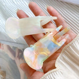 Geometrical Marbling Hair Clip Claw Acetic Acid Shark Clip Hair Accessories