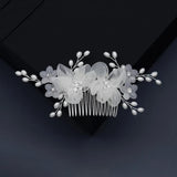Flower Hair Combs Pins Set for Women Party Bride Headpiece Bridesmaid Gift