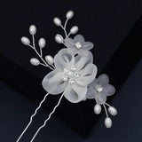 Flower Hair Combs Pins Set for Women Party Bride Headpiece Bridesmaid Gift