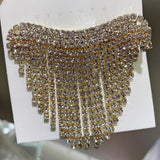 Crystal Barrette Tassel Hair Clip for Women Girls
