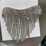 Crystal Barrette Tassel Hair Clip for Women Girls