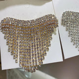 Crystal Barrette Tassel Hair Clip for Women Girls