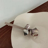 Stereoscopic Bow Hairpins Marbling Barrette Hair Accessories