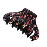 Rhinestone Hair Claw Pins Clips Acetate Hair Crab for Women