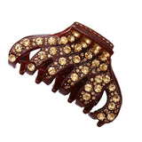 Rhinestone Hair Claw Pins Clips Acetate Hair Crab for Women