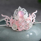 Hanfu Hair Crown Pink Hair Accessories Hairpin
