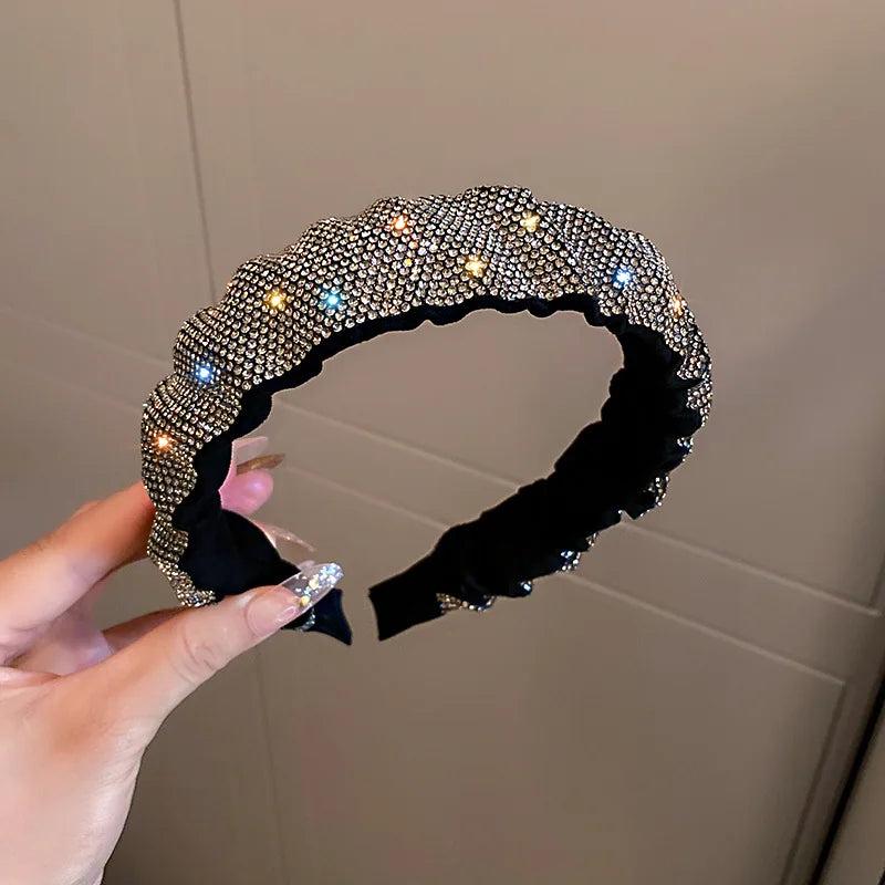 Baroque Rhinestone Hairbands Vintage Headwear Hair Accessories Girls Jewelry