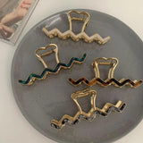 Retro Metal Shark Clip Hair Accessories for Girls