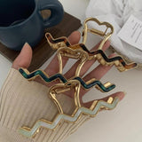 Retro Metal Shark Clip Hair Accessories for Girls