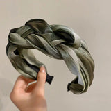 Flash Yarn Braid Headband Summer Hair Accessory Wide Headband