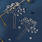 2pcs Pearl Hair Pins Forks Women Bridal Wedding Hair Accessories