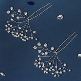 2pcs Pearl Hair Pins Forks Women Bridal Wedding Hair Accessories