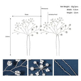 2pcs Pearl Hair Pins Forks Women Bridal Wedding Hair Accessories