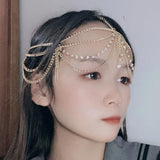 Bohemia Multilayer Crystal Headband Hair Chain Jewelry