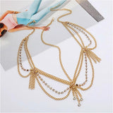 Bohemia Multilayer Crystal Headband Hair Chain Jewelry