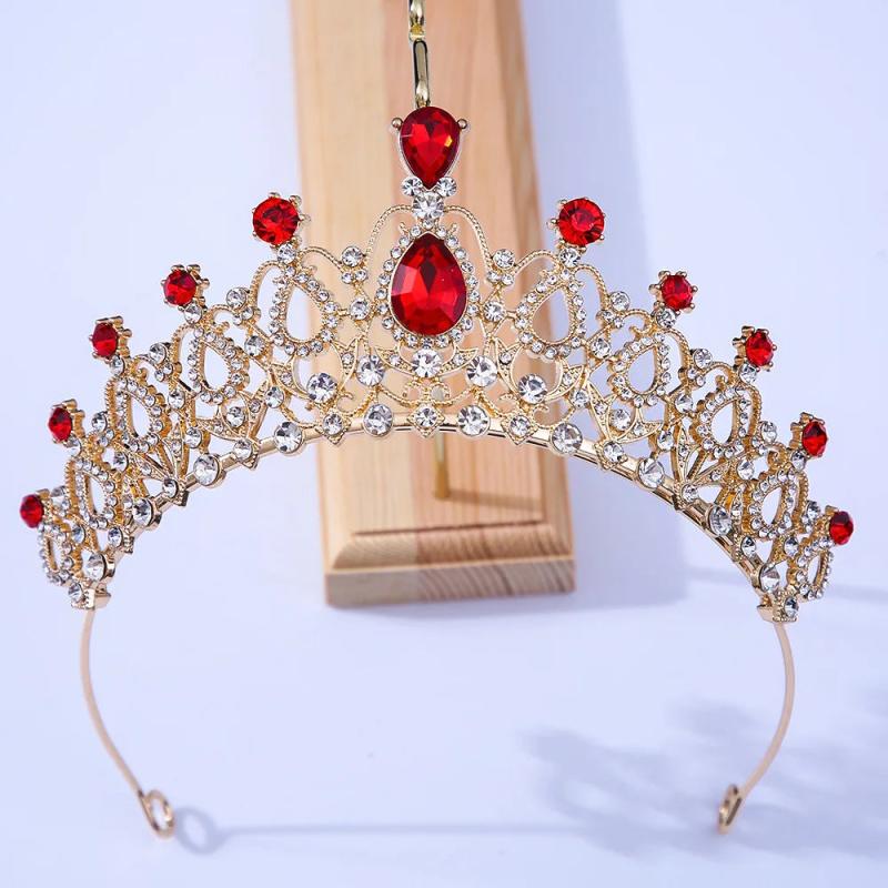 Crystal Rhinestone Tiara Crowns Wedding Hair Jewelry Bridal Queen Princess