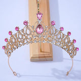 Crystal Rhinestone Tiara Crowns Wedding Hair Jewelry Bridal Queen Princess