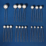 18pcs Rhinestone Flower Hair Pins for Women Bridal Wedding Hair Accessories