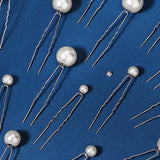 18pcs Rhinestone Flower Hair Pins for Women Bridal Wedding Hair Accessories