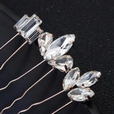 9 pcs Wedding Hairpins Crystal Hairpieces Bridal Tiaras