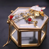 Fox Rabbit Hairpin Tassels Hair Clip Hanfu Handwork Hair Accessories