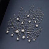 18pcs Pearl Hair Pins Wedding Bridal Hair Accessories Clips Headpiece