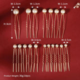 18pcs Pearl Hair Pins Wedding Bridal Hair Accessories Clips Headpiece