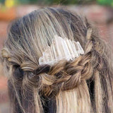 Natural Quartz Crystal Hair Comb Tiara Wedding Bridal Hair Accessory
