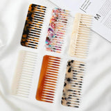 Japanese Headdress Hair Comb Anti-Static Marbling Pattern Hair Comb Female
