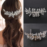Crystal Rhinestone Hair Comb Band Tiara For Women Bride Party Bridal Headband