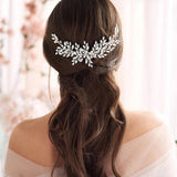 Crystal Rhinestone Hair Comb Band Tiara For Women Bride Party Bridal Headband