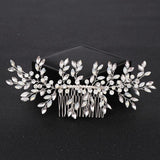 Crystal Rhinestone Hair Comb Band Tiara For Women Bride Party Bridal Headband