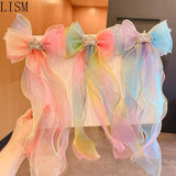 Kids Rainbow Bow Hair Band for Girls