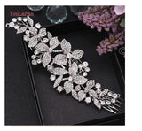 Crystal Wedding Hair Comb Bride Tiara Rhinestone Headband Hair Accessory