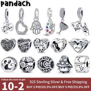 Silver Charms Beads for Bracelet Women DIY Jewelry