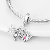 Silver Charms Beads for Bracelet Women DIY Jewelry