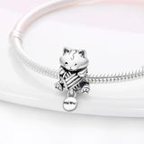 Silver Charms Beads for Bracelet Women DIY Jewelry
