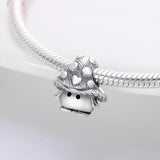 Silver Charms Beads for Bracelet Women DIY Jewelry