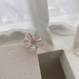 5PCS Flower Mini Hair Crab Clamps Girls Women Sweet Pearl Hair Clip Claw