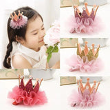 Kids Crown Princess Headwear Baby Head Flower Girl Hair Clip