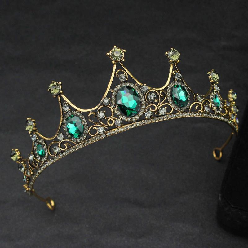 Vintage Baroque Crystal Bridal Tiaras and Crowns for Women Girls