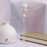 Vintage Chinese Wedding Hair Sticks with Tassel Pearl Beads