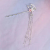 Vintage Chinese Wedding Hair Sticks with Tassel Pearl Beads
