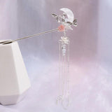 Vintage Chinese Wedding Hair Sticks with Tassel Pearl Beads