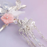 Vintage Chinese Wedding Hair Sticks with Tassel Pearl Beads