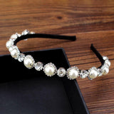 Crystal Rhinestone Hair Hoop Pearl Headband