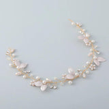 Crystal Rhinestone Flower Leaf Bridal Hairband Wedding Headband